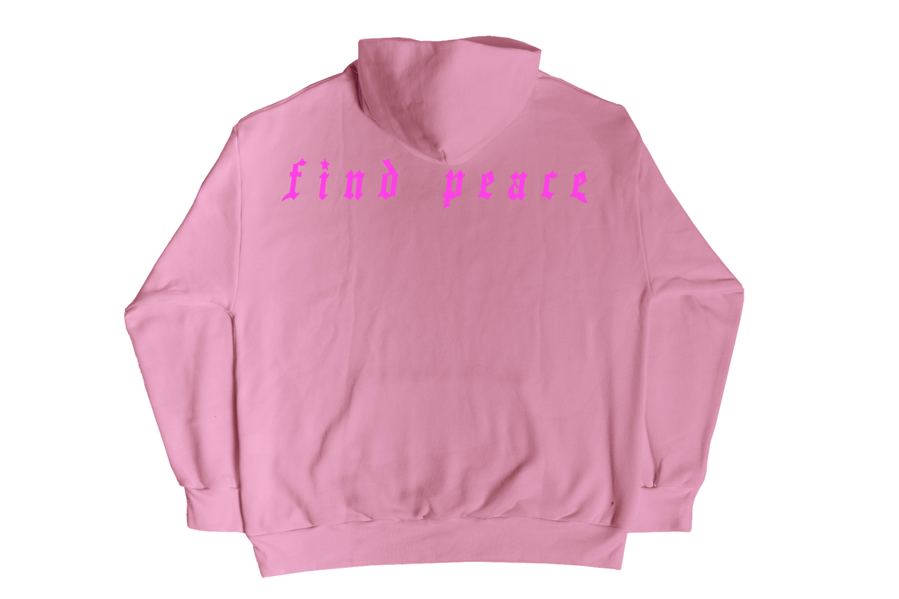 "Find Peace" Zip-up - Pink